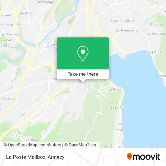 La Poste Mailbox map