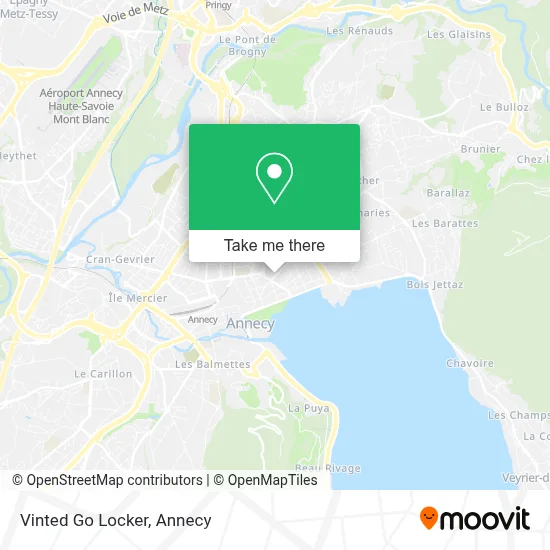 Vinted Go Locker map