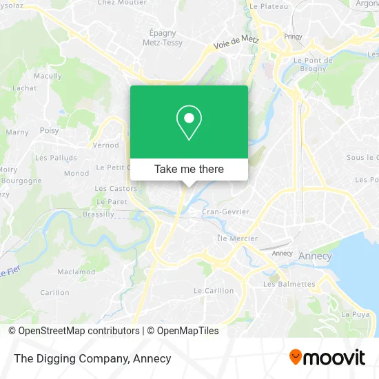 The Digging Company map