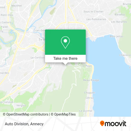 Auto Division map