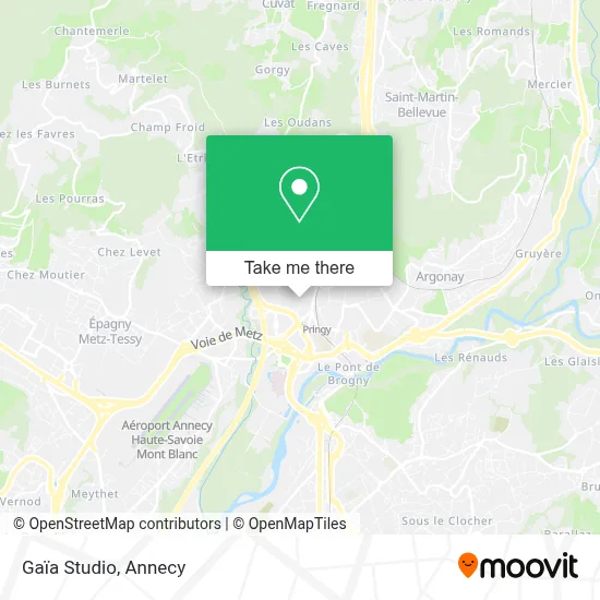 Gaïa Studio map