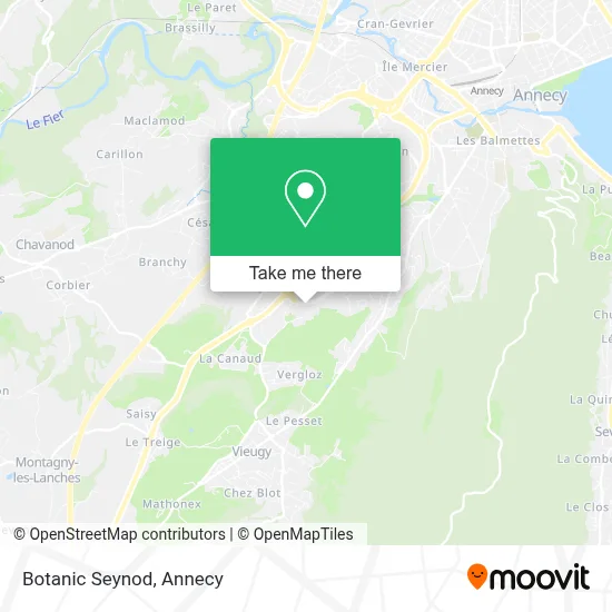 Botanic Seynod map