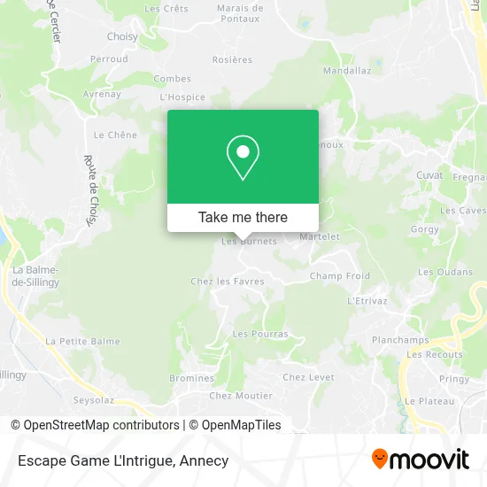 Escape Game L'Intrigue map