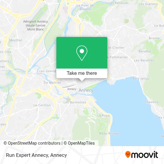 Run Expert Annecy map