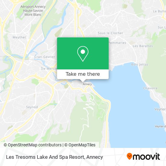 Les Tresoms Lake And Spa Resort map