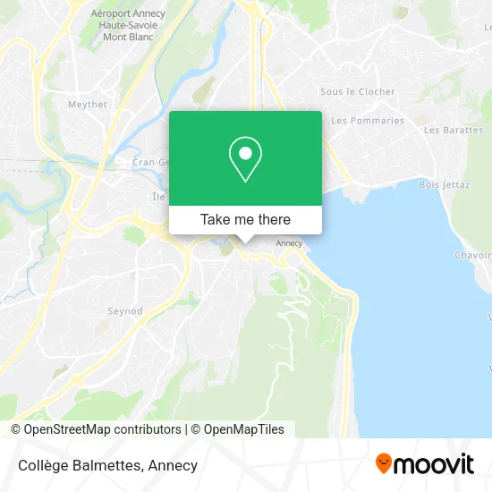 Collège Balmettes map