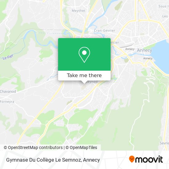 Gymnase Du Collège Le Semnoz map