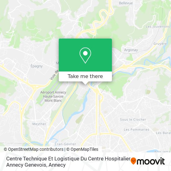 Centre Technique Et Logistique Du Centre Hospitalier Annecy Genevois map