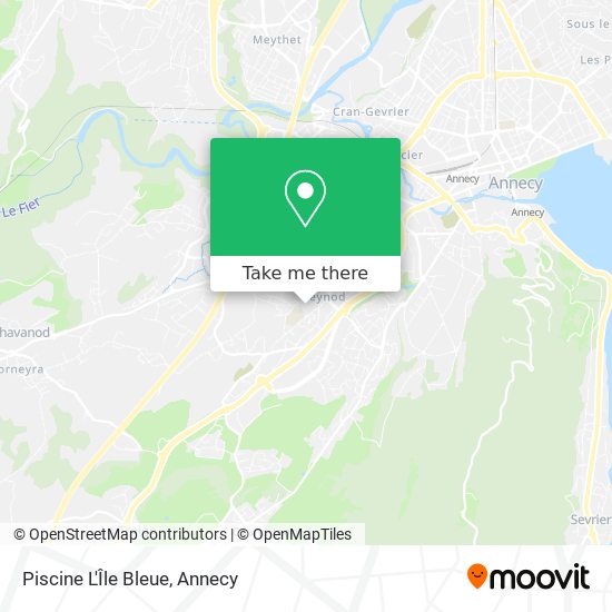 Piscine L'Île Bleue map