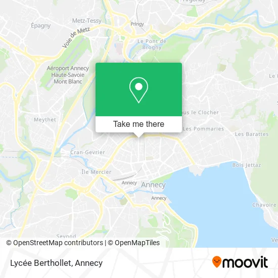 Lycée Berthollet map