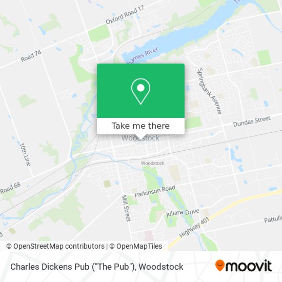 Charles Dickens Pub ("The Pub") map