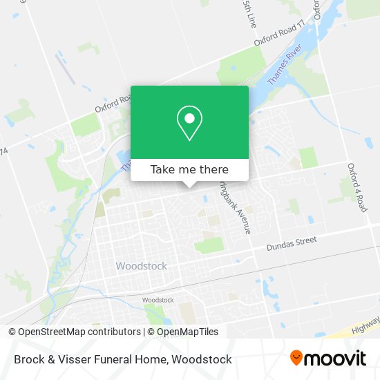 Brock & Visser Funeral Home map