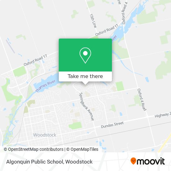 Algonquin Public School map