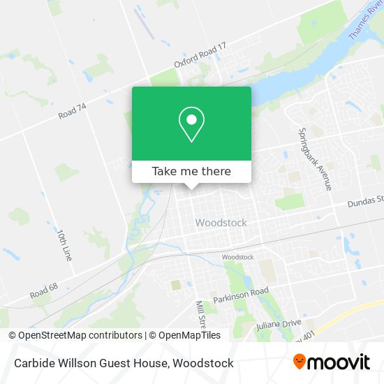 Carbide Willson Guest House map