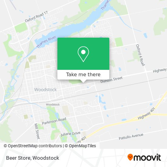 Beer Store map