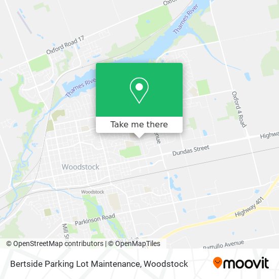 Bertside Parking Lot Maintenance map