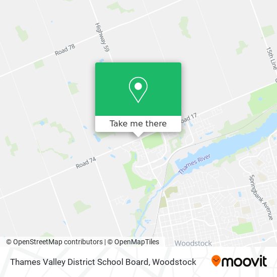 Thames Valley District School Board map