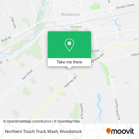Northern Touch Truck Wash map