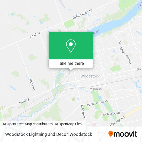 Woodstock Lightning and Decor map
