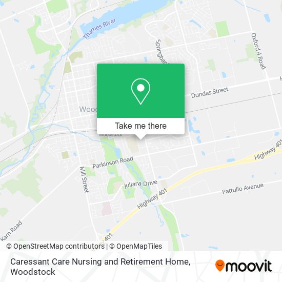 Caressant Care Nursing and Retirement Home map