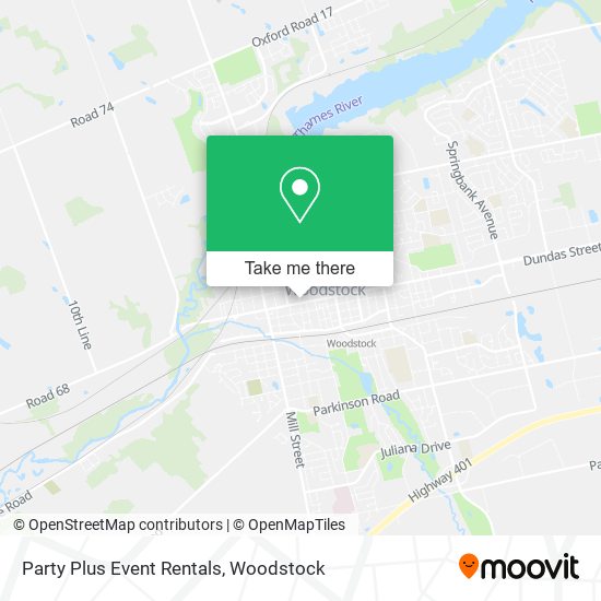 Party Plus Event Rentals map