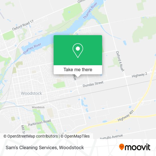 Sam's Cleaning Services map