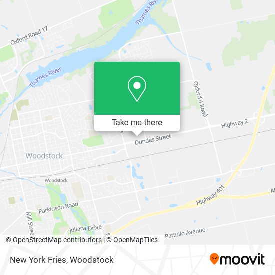 New York Fries map