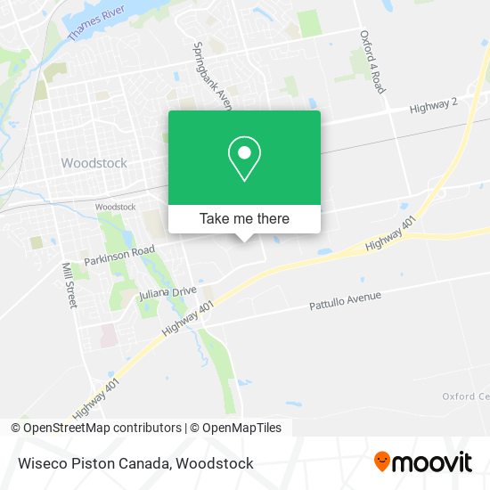 Wiseco Piston Canada map