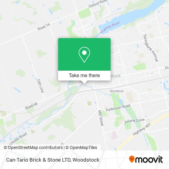 Can-Tario Brick & Stone LTD map