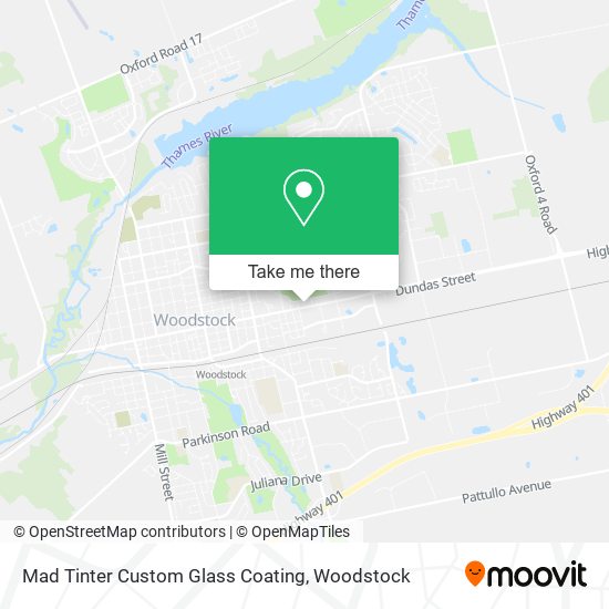 Mad Tinter Custom Glass Coating map