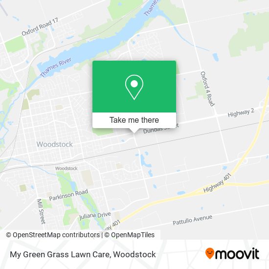 My Green Grass Lawn Care map