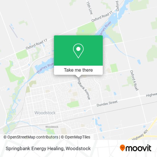 Springbank Energy Healing map