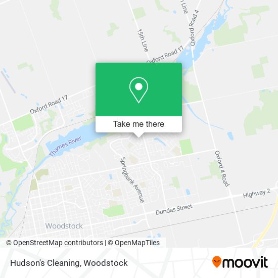 Hudson's Cleaning map
