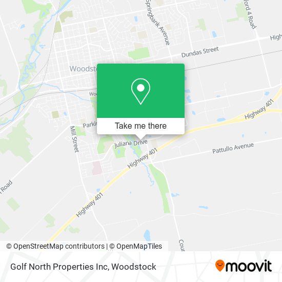 Golf North Properties Inc map
