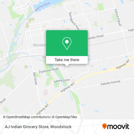 AJ Indian Grocery Store map