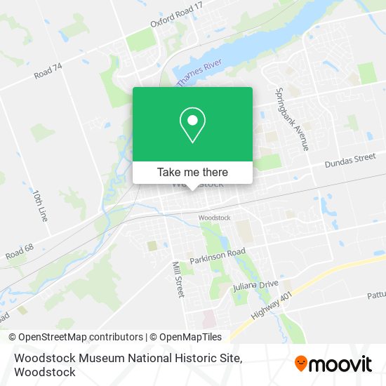 Woodstock Museum National Historic Site plan