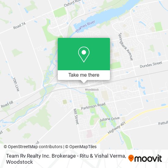 Team Rv Realty Inc. Brokerage - Ritu & Vishal Verma map