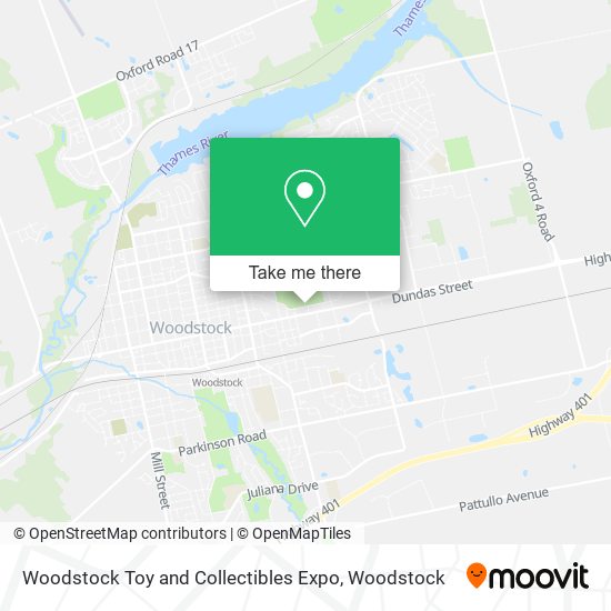 Woodstock Toy and Collectibles Expo plan