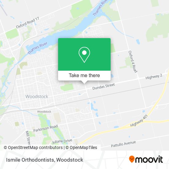 Ismile Orthodontists map