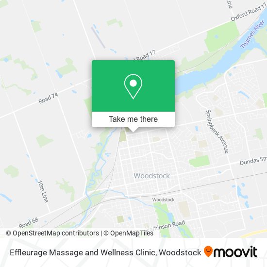 Effleurage Massage and Wellness Clinic map