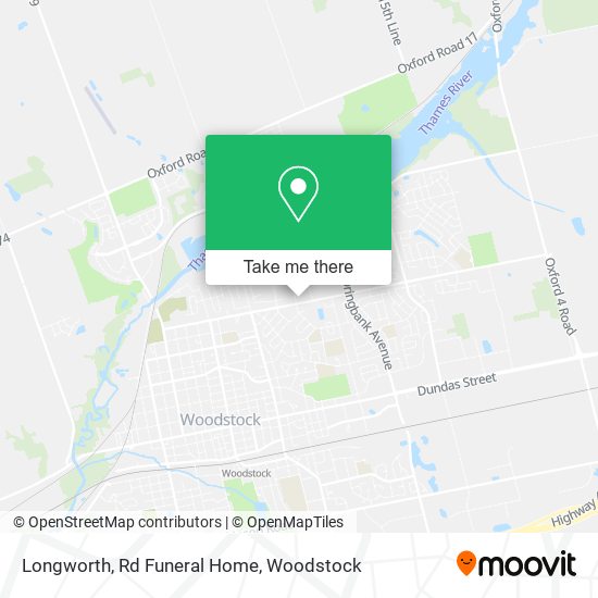 Longworth, Rd Funeral Home map