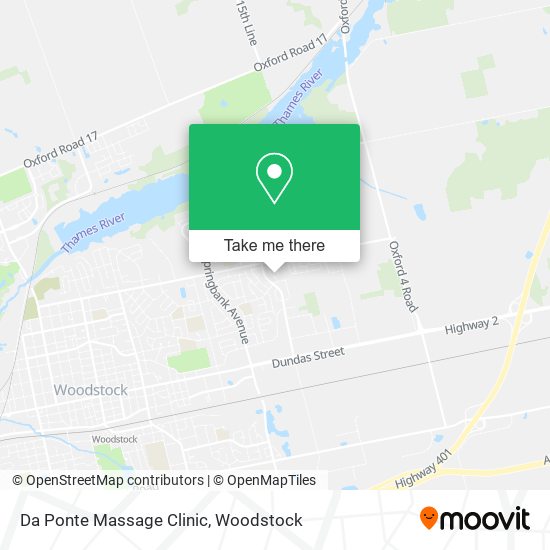 Da Ponte Massage Clinic map