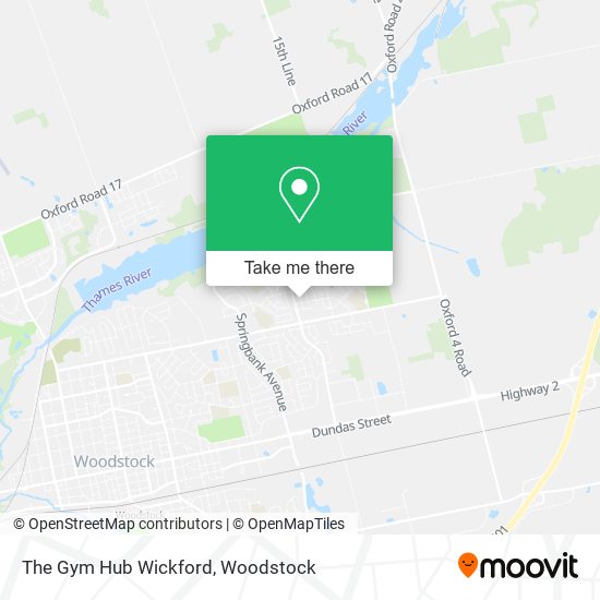 The Gym Hub Wickford map