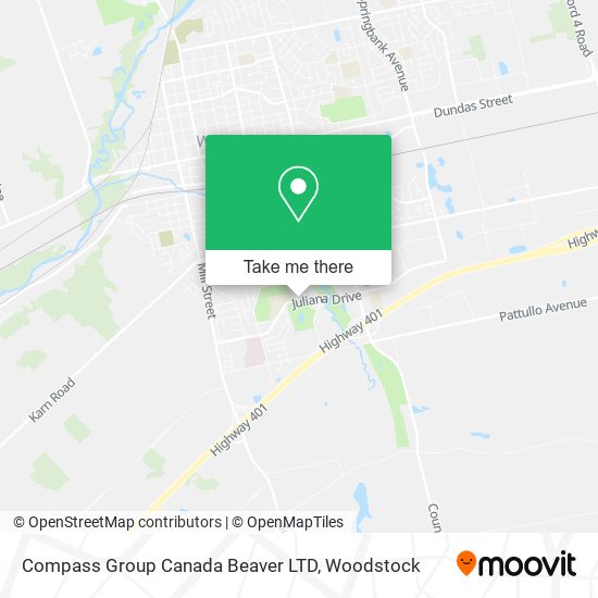 Compass Group Canada Beaver LTD map