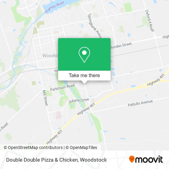 Double Double Pizza & Chicken map