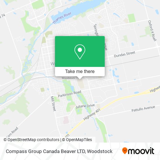 Compass Group Canada Beaver LTD map