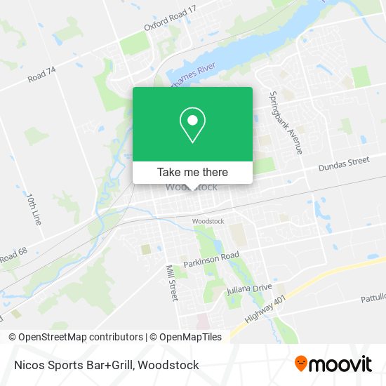 Nicos Sports Bar+Grill map