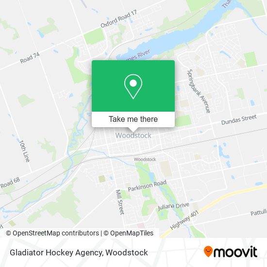 Gladiator Hockey Agency map