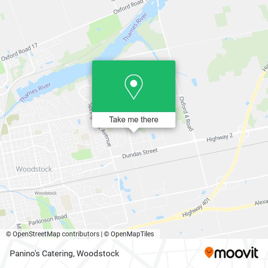 Panino's Catering plan