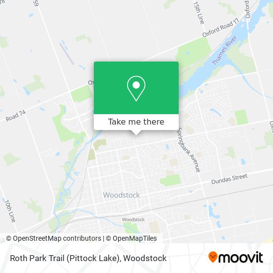 Roth Park Trail (Pittock Lake) map